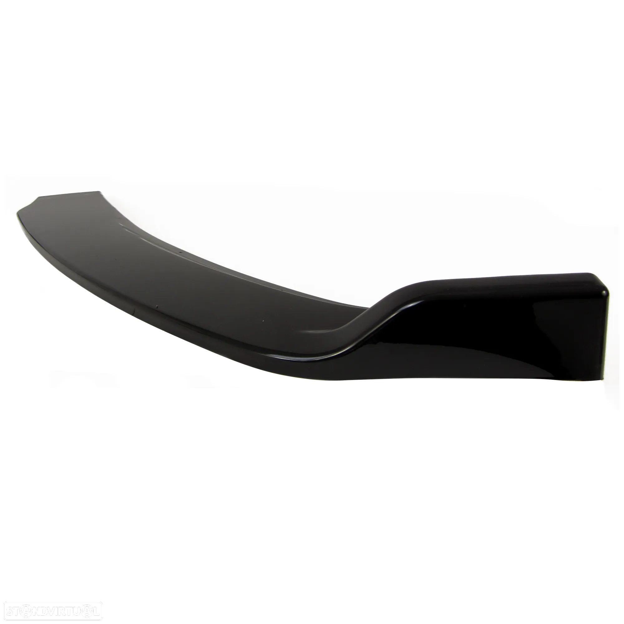 Difusor / Lip / spoiler frontal para VW Golf 7 2012 - 2019 preto piano brilhante em plástico ABS (para-choques standard) - 4