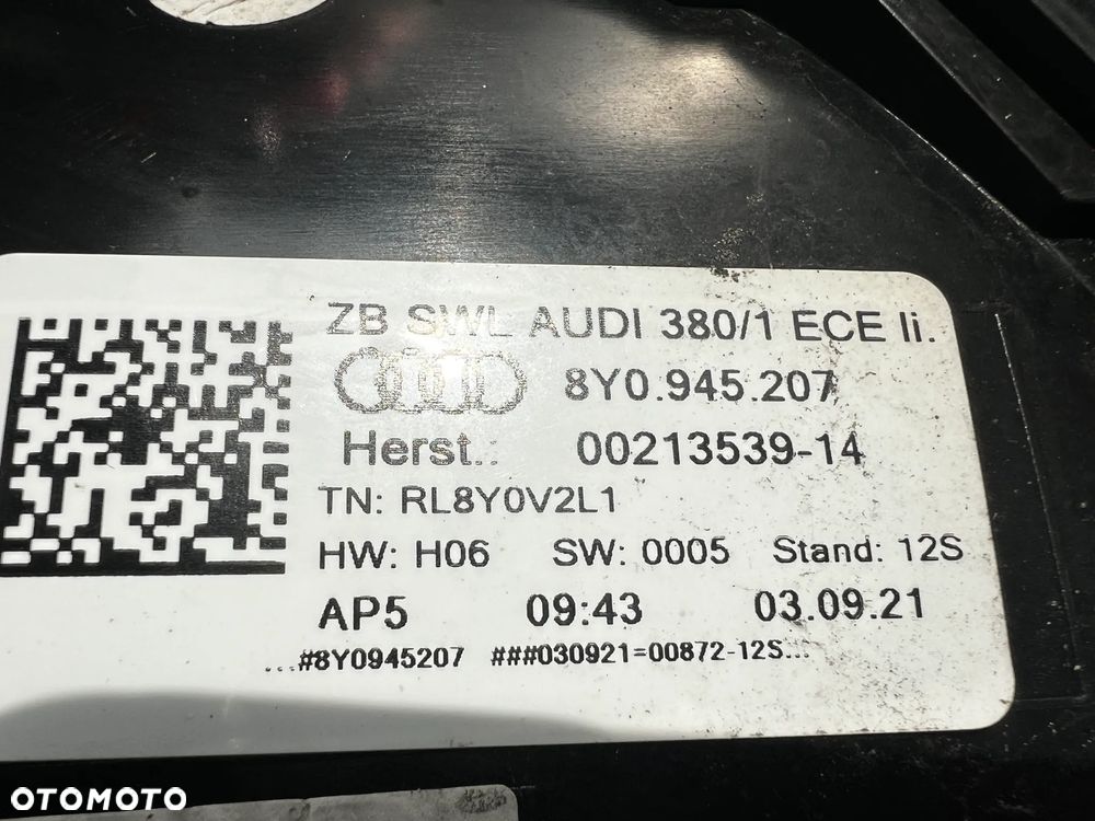 AUDI A3 S3 8Y LAMPA LAMPY TYŁ LEWA PRAWA LED KOMPLET MATRIX 8Y0945207 8Y0945307 8Y0945208 8Y0945308 - 4