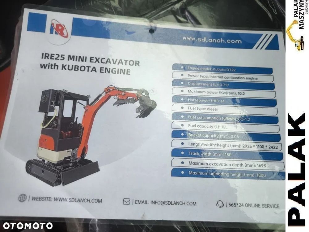 Kubota Mini koparka  NOWA SHANDONG  IRE 25  ,  2024 rok/Kubota - 17