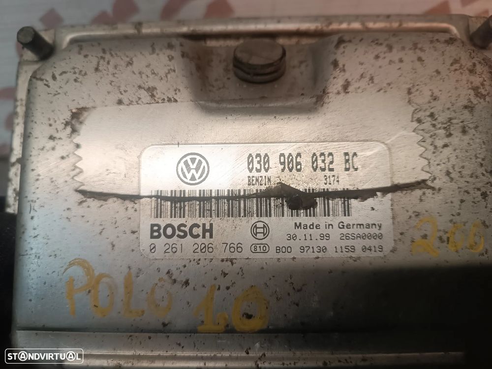 UNIDADE / CENTRALINA DO MOTOR VOLKSWAGEN POLO 1.0MPI 030906032BC 0261206766 - 3