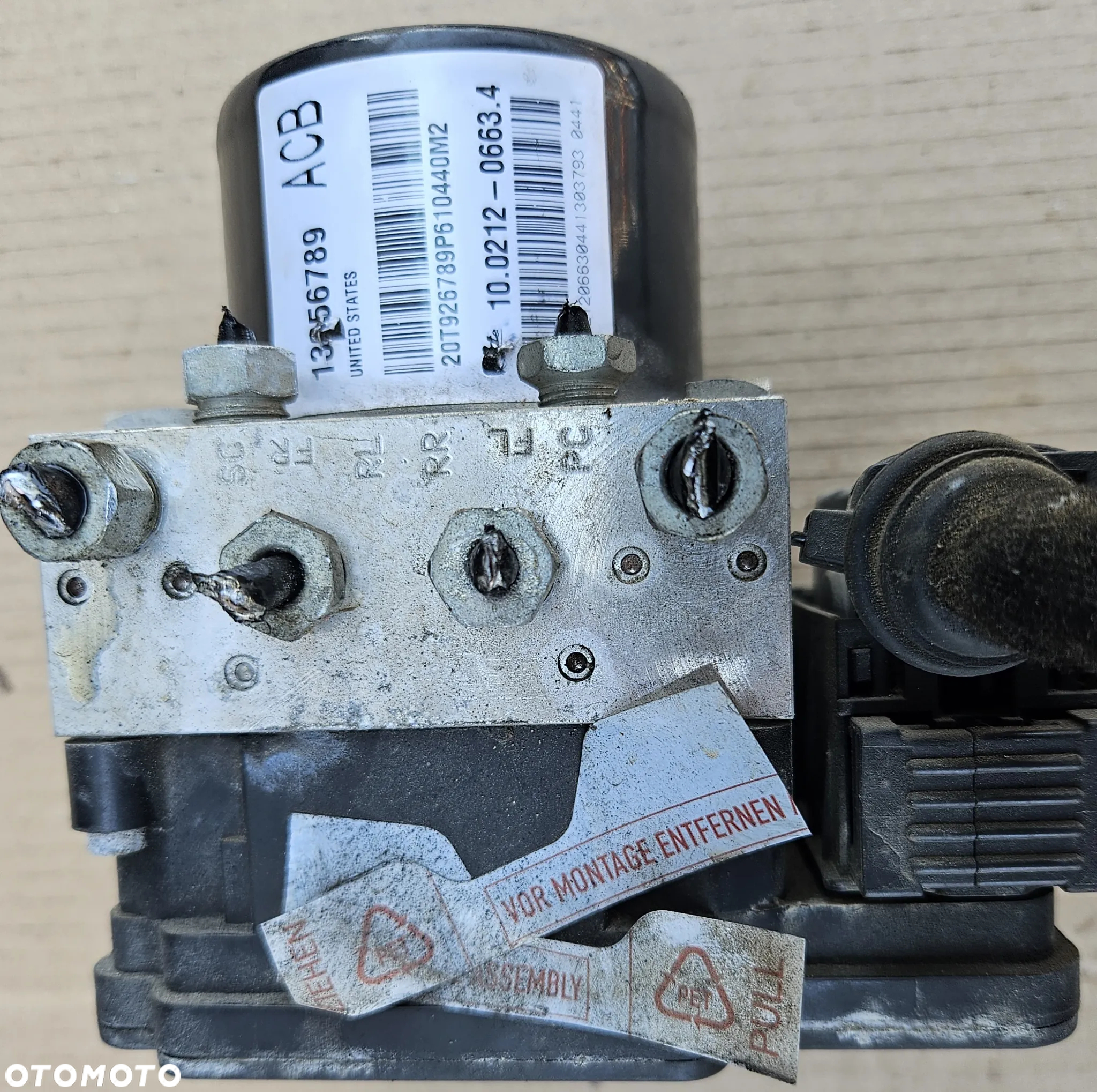 Opel Astra J 4 IV pompa sterownik ABS 0961-4522.3 13356789 - 2