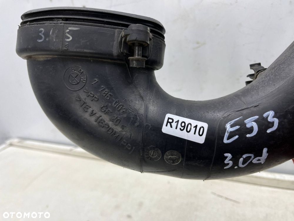 Rura BMW E38 E39 E46 E52 X5 E53 95-06r. 2.5d 3.0d M57 przewód turbiny dolotowy powietrza 7786002 - 4