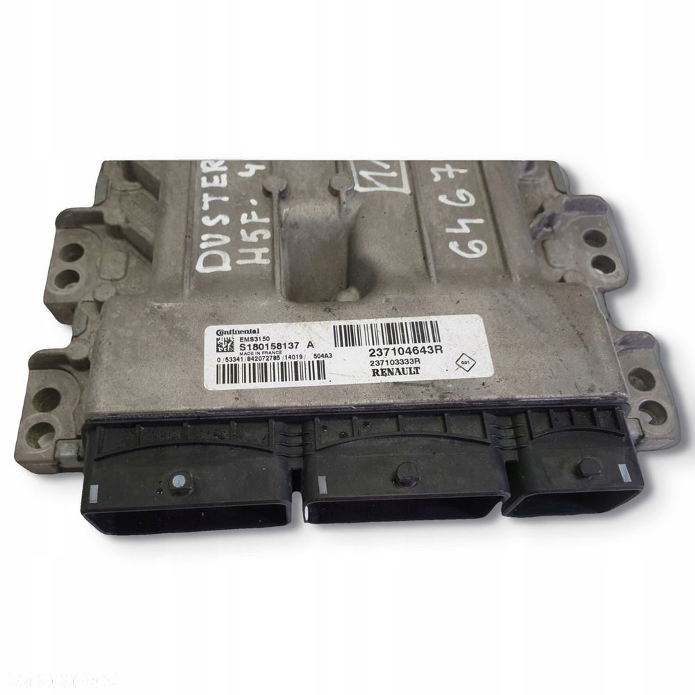 Dacia Duster II 1.2 TCe STEROWNIK SILNIKA komputer 237104643R - 9