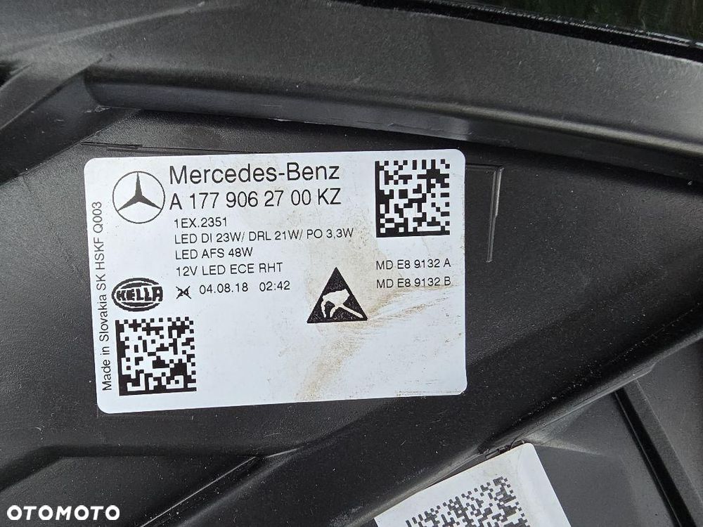 MERCEDES A KLASA 177 Lampa lewa przód Full Led Performance A1779062700KZ - 11