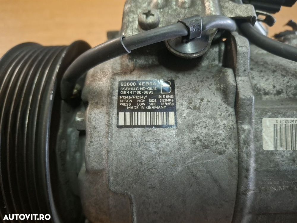 Compresor aer condiționat Nissan Qashqai J11  X Trail  1.5 1.6 Dci - 2