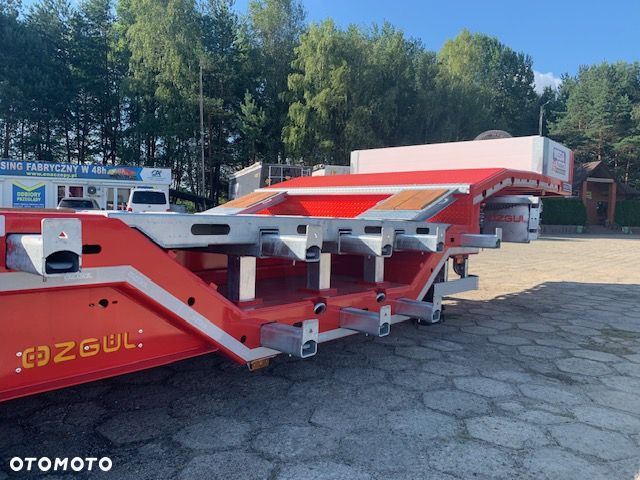 Inny NACZEPA NISKOPODWOZIOWA 3 OSIOWA Z ZAGŁĘBIENIAMI NA KOŁA! najazdy Hydrauliczne! - 27