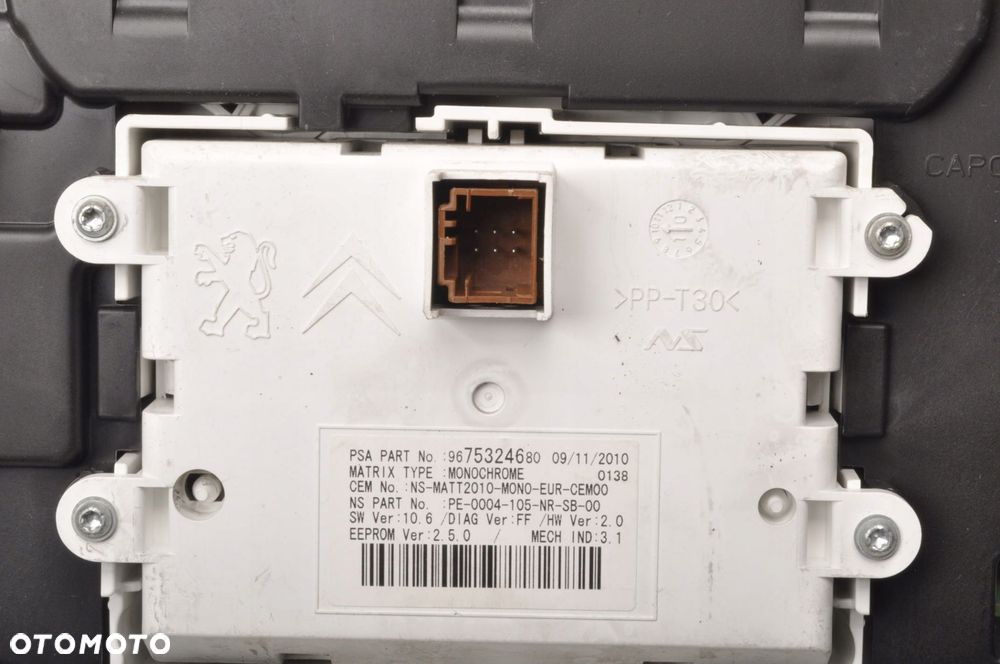 PEUGEOT 508 I 1.6 THP LICZNIK ZEGARY EUROPA 9665962380 - 9