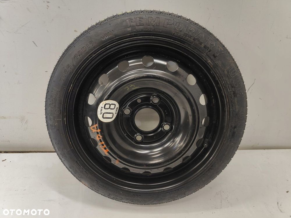 nissan tiida koŁo dojazdowe zapasowe 125/70 15 4x114.3 goodyear