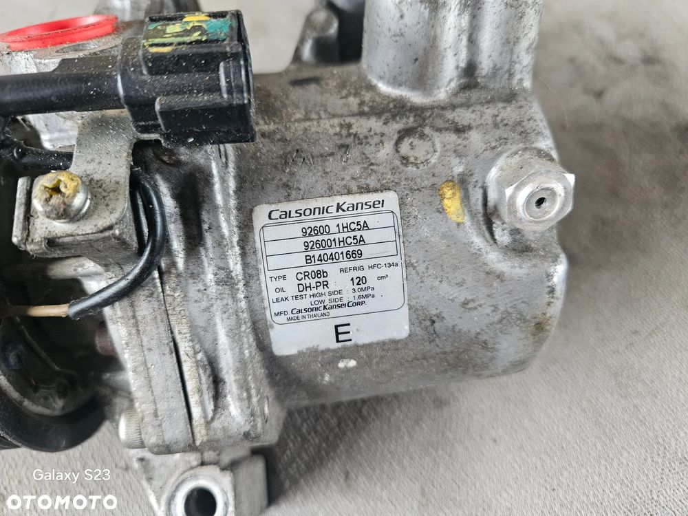 Sprężarka kompresor klimatyzacji Nissan Note E12 Micra K13 1,2 DIG-S 926001HC5A - 2