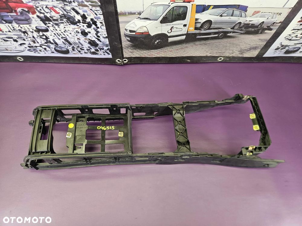 Tunel Podłokietnik Skóra Stelaż Osłona Zapalniczka Schowek Indigo Europa AUDI A6 C6 - 8