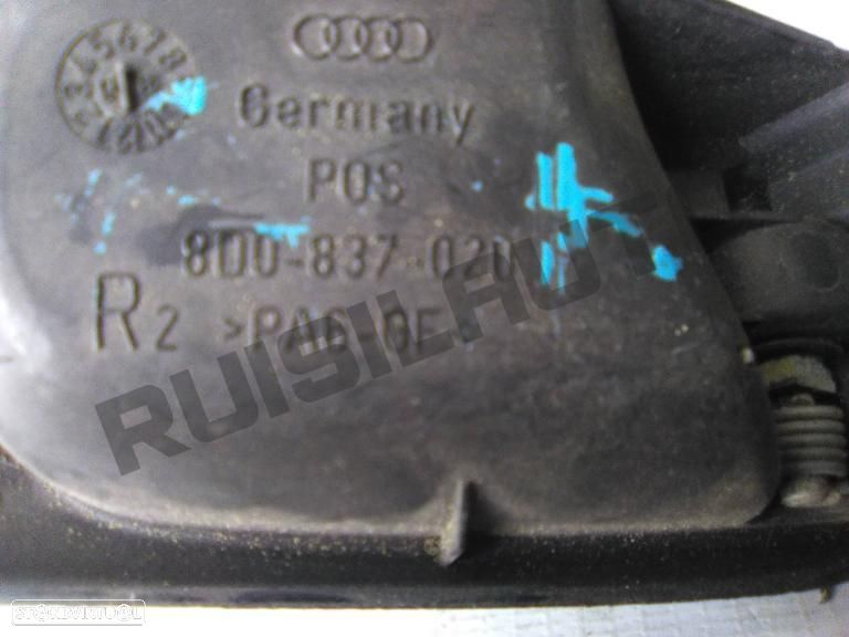 Puxador Interior Frente Direito 8d0-837-020 Audi A4 B5 (8d) [19 - 3