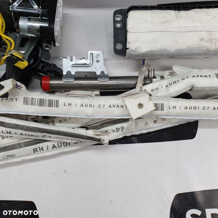 AUDI A6 4G HEAD UP DESKA ROZDZIELCZA KONSOLA KOKPIT PULPIT PODUSZKI AIRBAG AIR BAG PASY KURTYNY KIT SET - 9