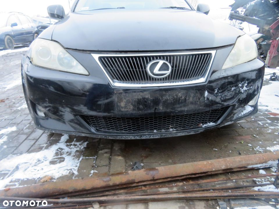 MASKA ZDERZAK BŁOTNIKI LAMPY IS II E2 212 LEXUS 2005-2010 CZARNY PRZÓD KOMPLETNY - 9
