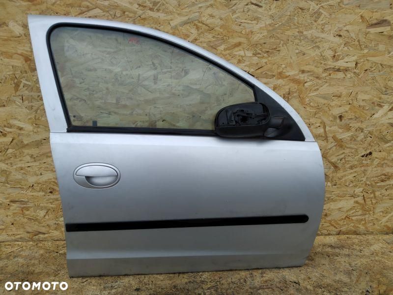 DRZWI PRAWE PRZEDNI PRZÓD PRAWY OPEL CORSA C SREBRNE - 5