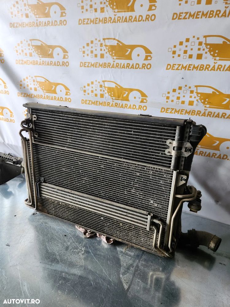 Radiator Racire Apa Antigel Clima Servo Electroventilator Termocupla Vw Touareg 2.5 Tdi Motor BAC - 3