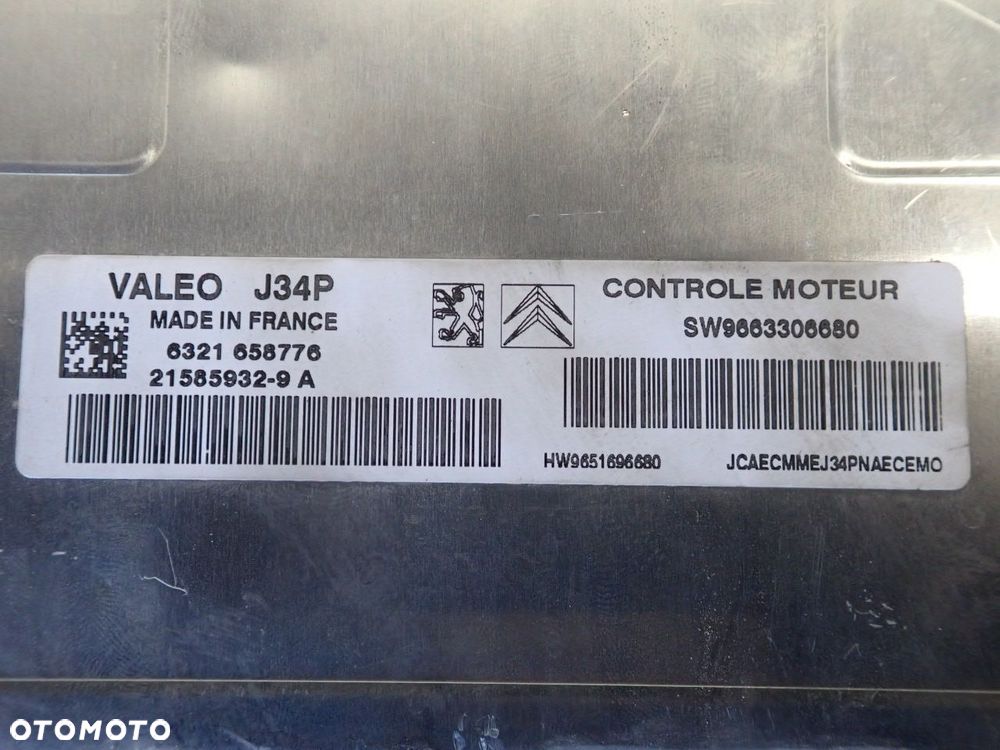 KOMPUTER SILNIKA PEUGEOT 207 1.4 21585932-9A - 5