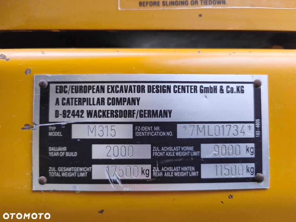 Caterpillar M315 - 10