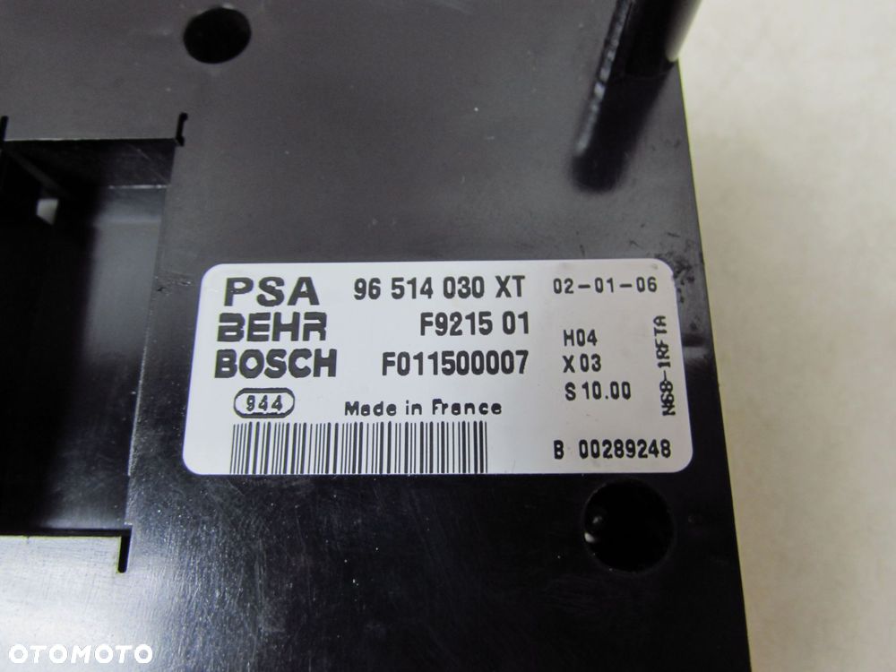 CITROEN XSARA PICASSO PANEL STEROWANIA NAWIEWU KLIMATYZACJI KLIMATRONIK 96514030XT - 8