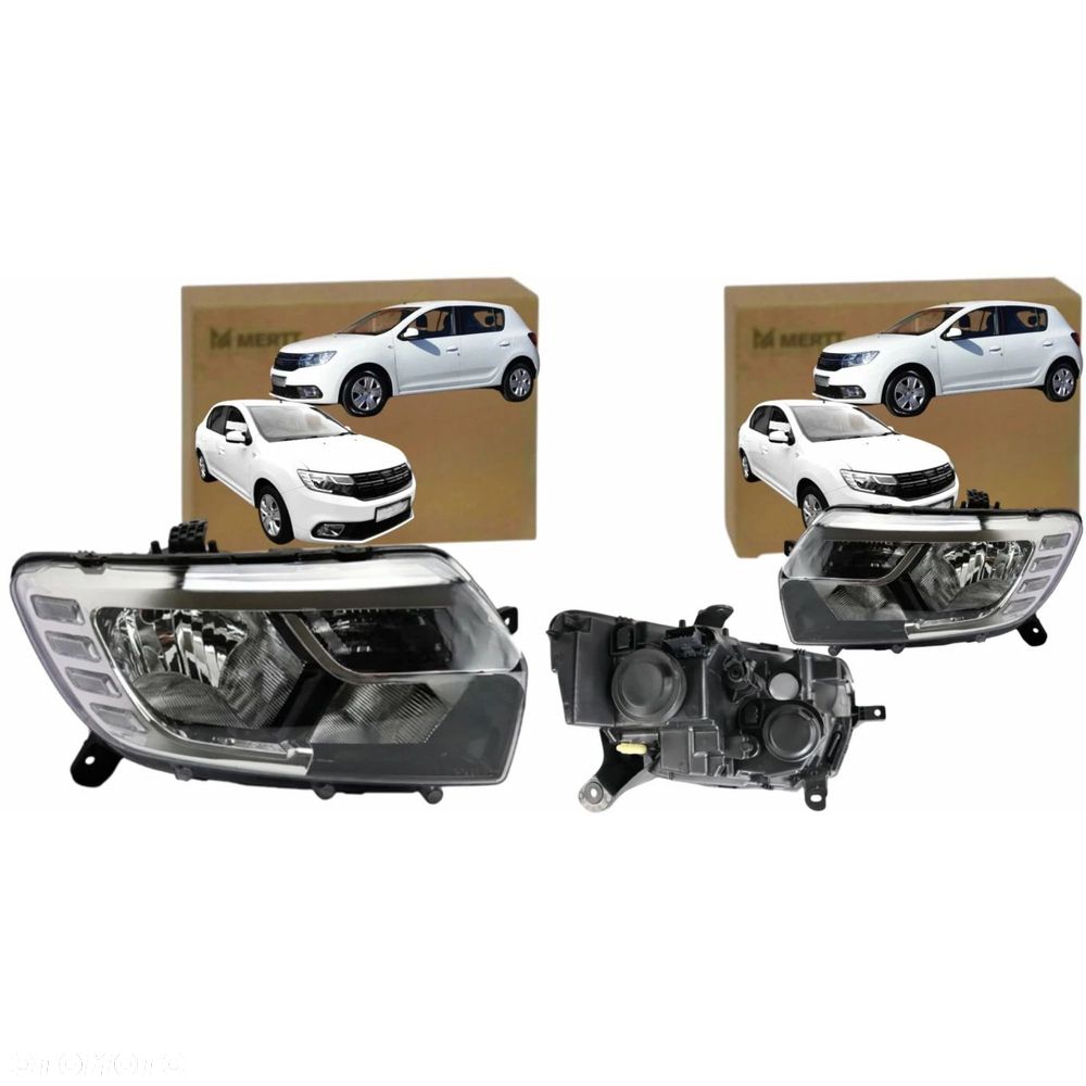 LAMPA PRZÓD REFLEKTOR PRAWY LEWY LED DACIA SANDERO LOGAN II 2017-2021 - 2
