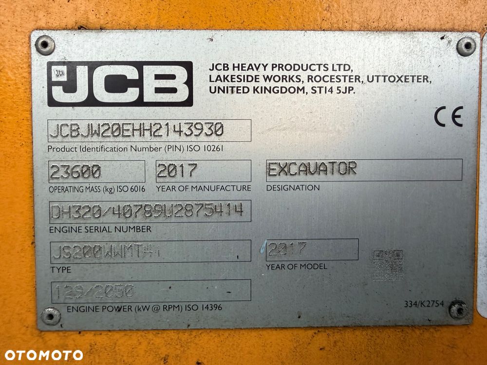 JCB Koparka Kołowa JS 220 w uszkodzona - 5