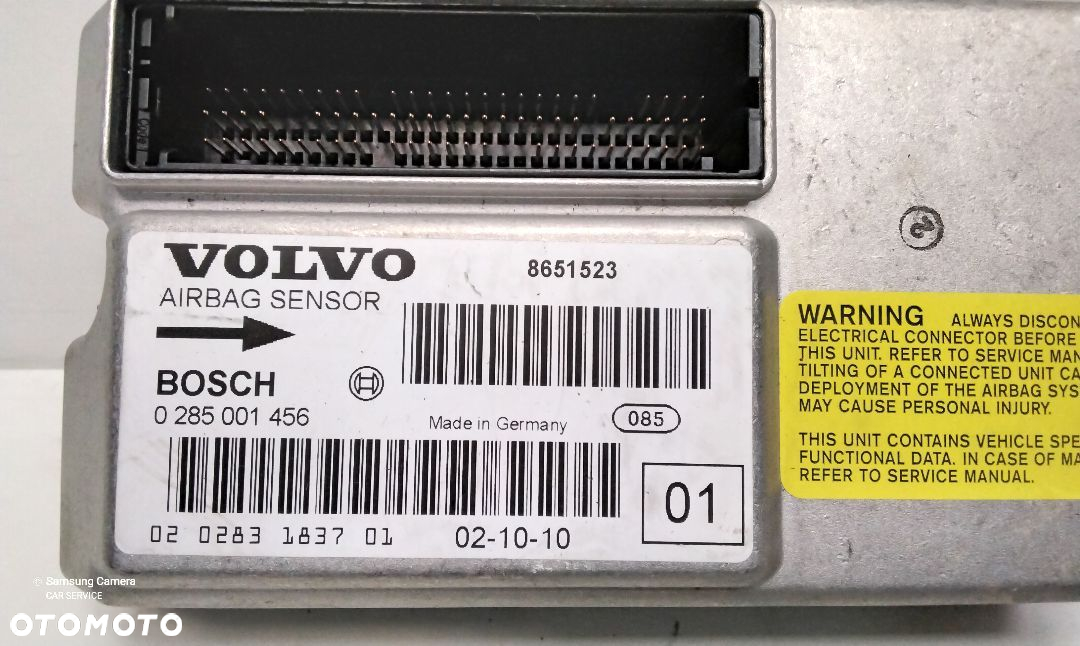 SENSOR PODUSZEK VOLVO S60 0285001456 - 5