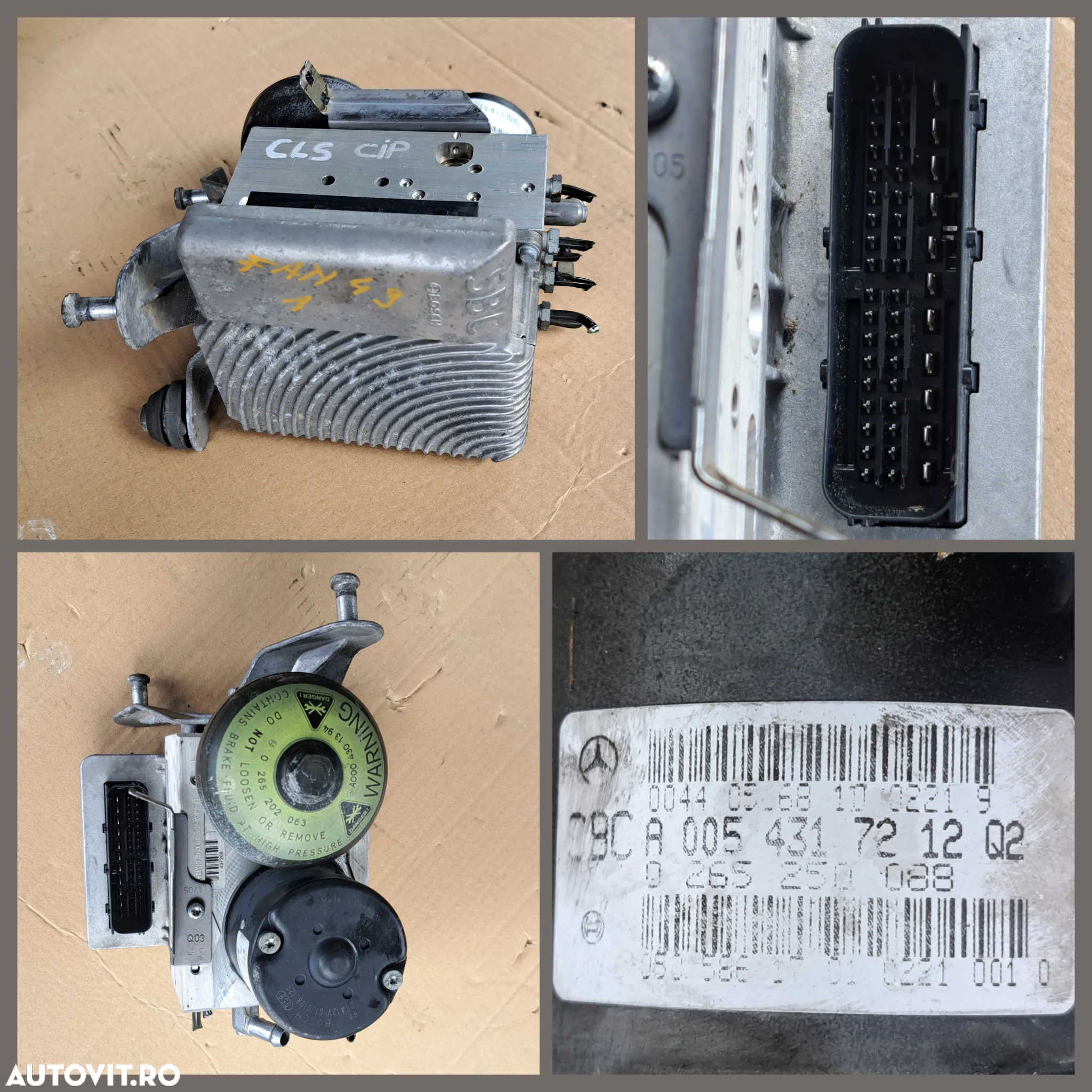 Modul unitate pompa ABD ESP SBC ABR mercedes A-Class w169 E-Class w212 4matic w211 CLS w218 w219 Vito 4x4 w639 w207 - 2