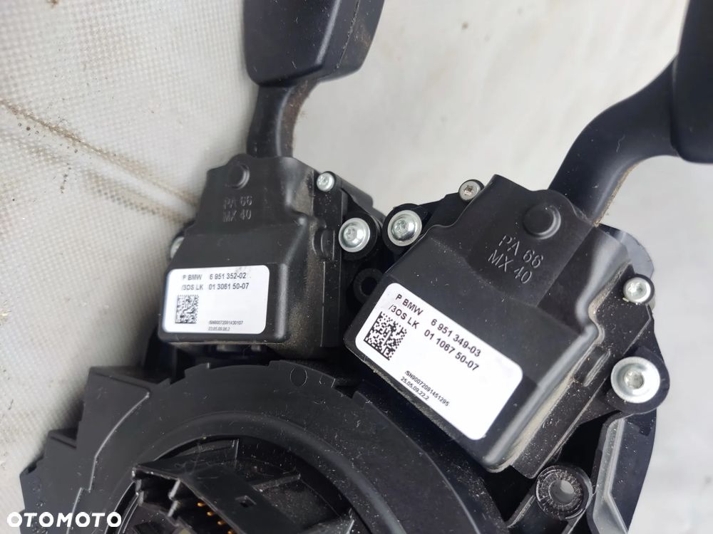 BMW 5 E60 E61 LIFT PRZEŁĄCZNIK ZESPOLONY TAŚMA CZUJNIK KĄTA SKRĘTU MANETKI 9204503 6976394 6924106 6951349 6951352 - 4