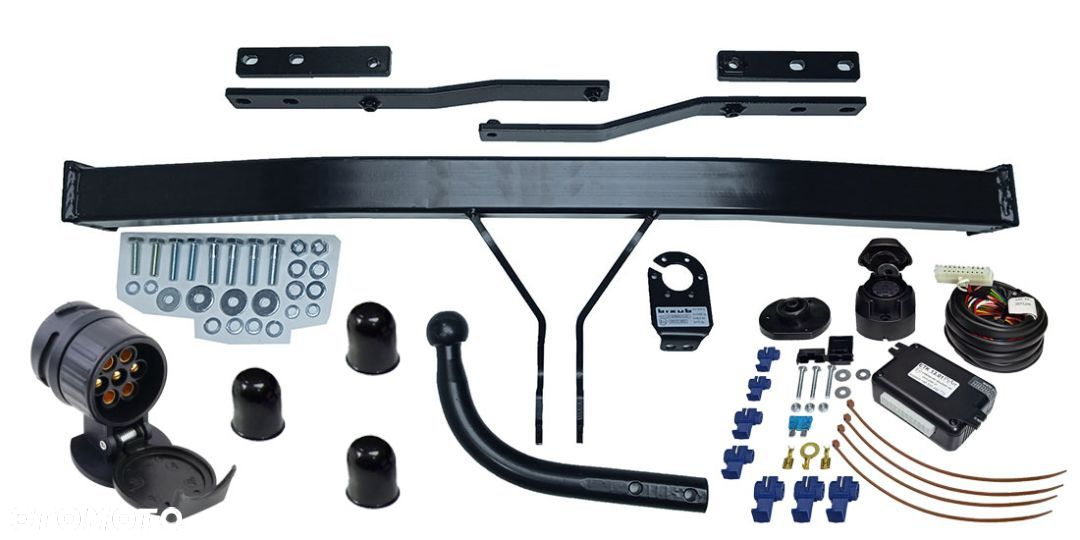 RENAULT GRAND SCENIC 2 II 3 III HAK HOLOWNICZY Z MODUŁEM 13PIN7P  MODUŁ 13 PIN + WIĄZKA + ADAPTER - 2