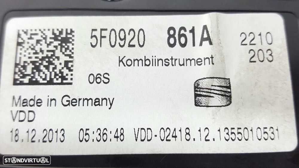 QUADRANTE SEAT LEON (5F1) I-TECH - 4