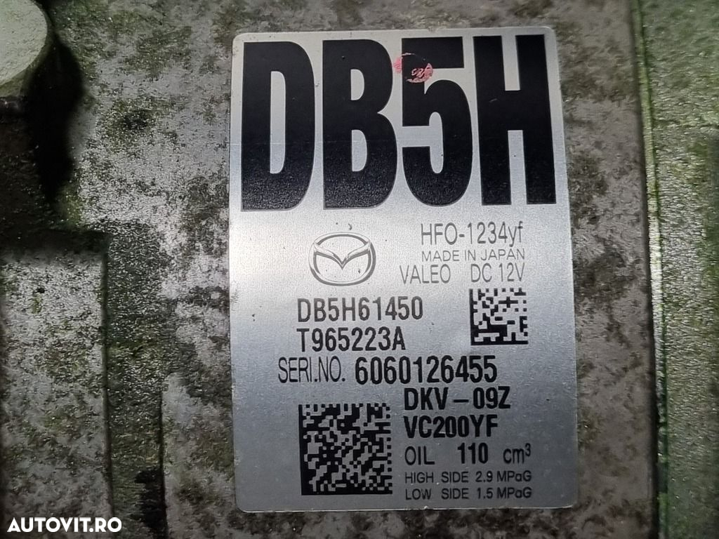 Compresor clima Mazda CX - 3 2.0 B 2015 - 2018 	PEX3 PEXB (1276) 6060126455 - 4
