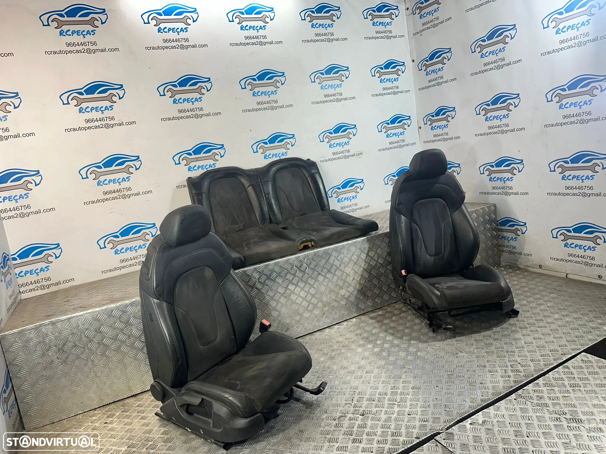.Conjunto Bancos Originais S-Line Audi TT 8J Pele Alcantara 2006 - 2014 - 3