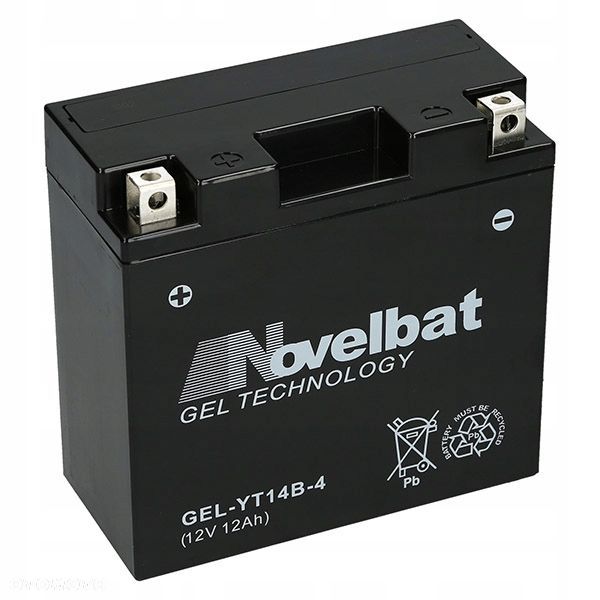 Akumulator Novelbat GEL-YTX14B-4 12Ah 130A L - 1