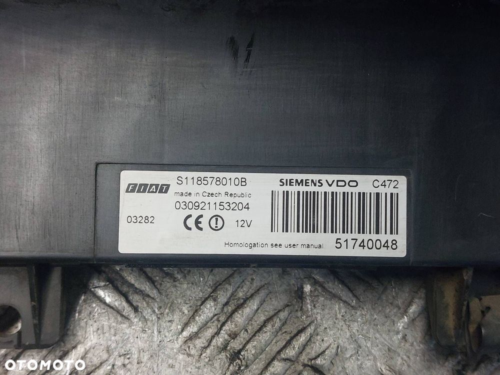 ZESTAW STARTOWY FIAT PANDA II 1.1 8V 51740048 61027500 - 6