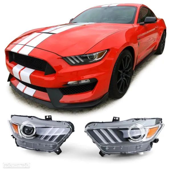 Faróis Ford Mustang (2015 a 2018) - 1