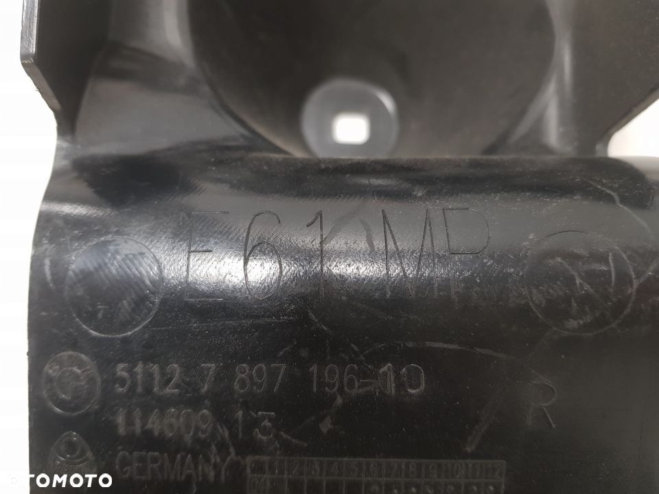 BMW 5 E61 KOMBI M-PAKIET ŚLIZG ZDERZAKA PRAWY TYŁ TYLNY NOWY 7897196 - 3