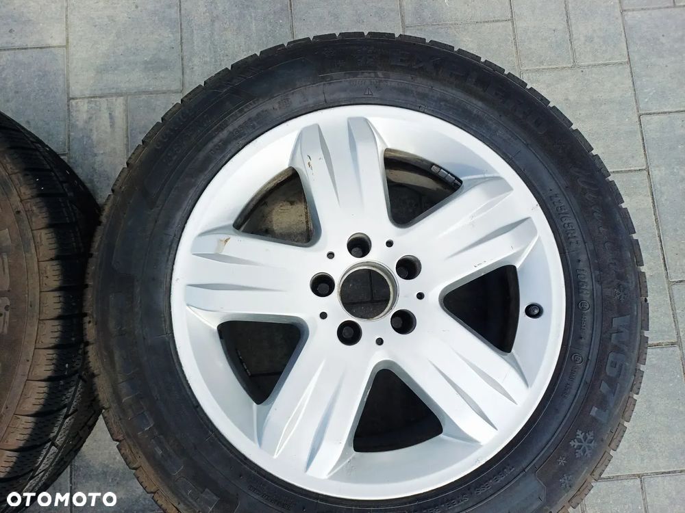 FELGI Z OPONAMI KOŁA ALUMINIOWE MERCEDES ML W163 R17 5X112 ET52 66,6 mm A1634013902 OPONY PETLAS EXPLERO 225/65 R17 2023r ZIMA NR26 - 5
