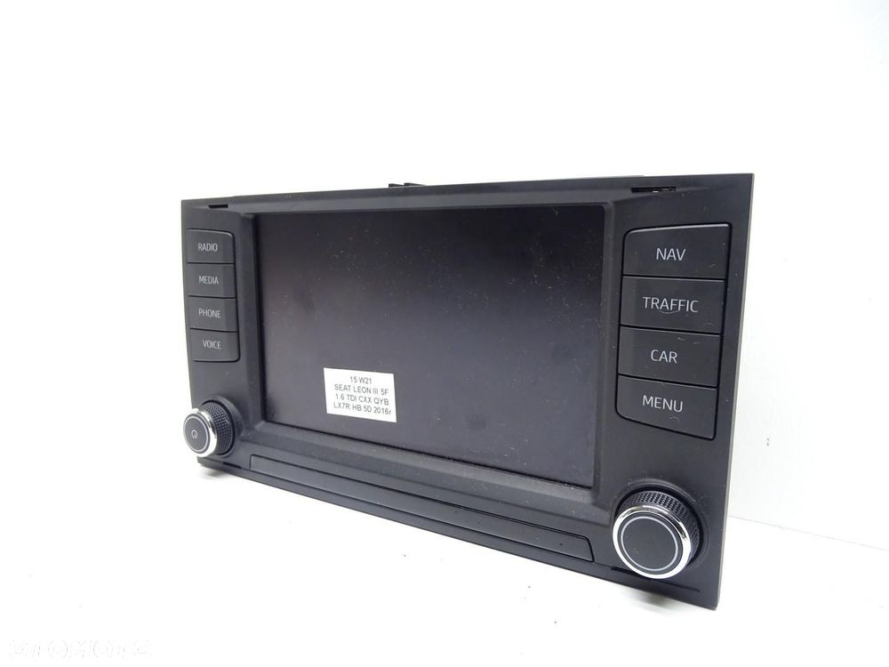 RADIO WYŚWIETLACZ PANEL EKRAN NAWIGACJA NAVI 5F0919604A SEAT LEON III - 2