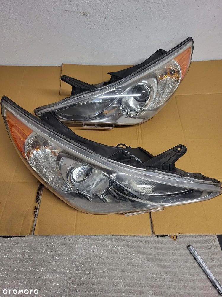 Hyundai sonata 2013rok lampa lewa przod prawa przod - 5