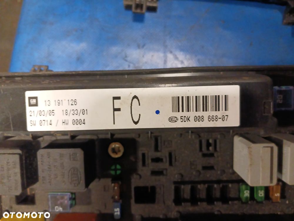 Zestaw startowy do odpalenia Opel Astra H 1.6 XEP Sterownik Silnika benzyna 12230740 FAHF stacyjka moduł BSI 12230740 Sterownik Silnika kluczyk manetka MODUŁ REC 13181278 - 3