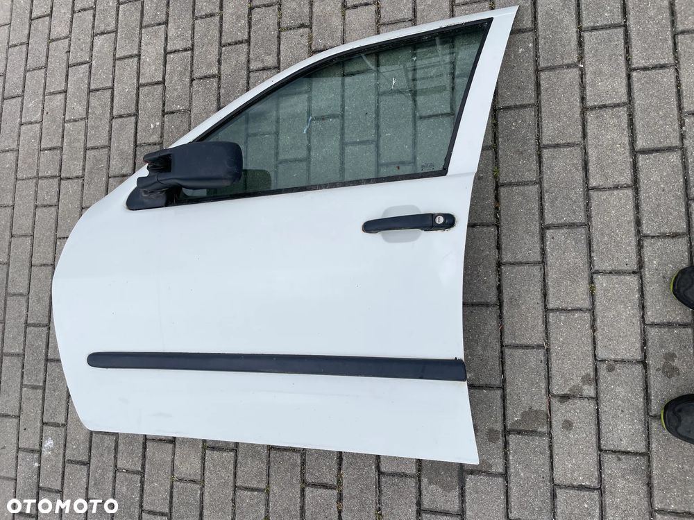 VW CADDY II 95-03 drzwi prawe lewe przód tył białe LB9A bez rdzy kompletne lusterko podnośnik szyby zamek lampa - 8