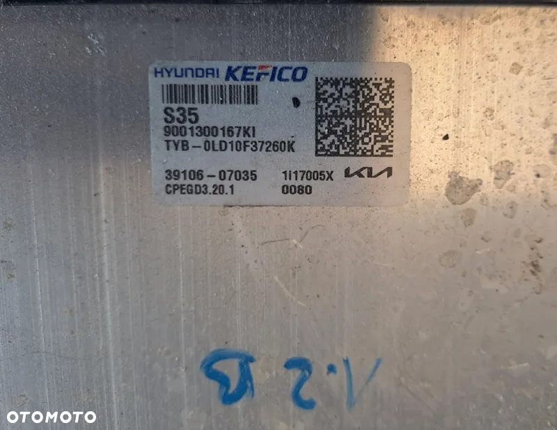 KIA STONIC I 22r KOMPUTER STEROWNIK 39106-07035 - 2