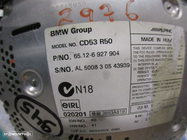 Radios 65126927904 MINI COOPER 2004 1.4D 75CV 3P PRETO ORIGINAL CD53 R50 - 5