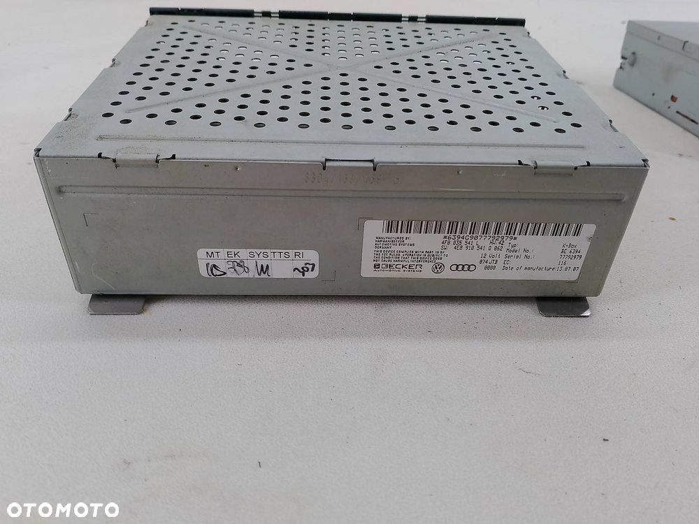 ZESTAW MUTIMEDIALNY AUDI A6 C6 4F0035541L 4E0919887L  4F1919611M 4F0919603B - 9