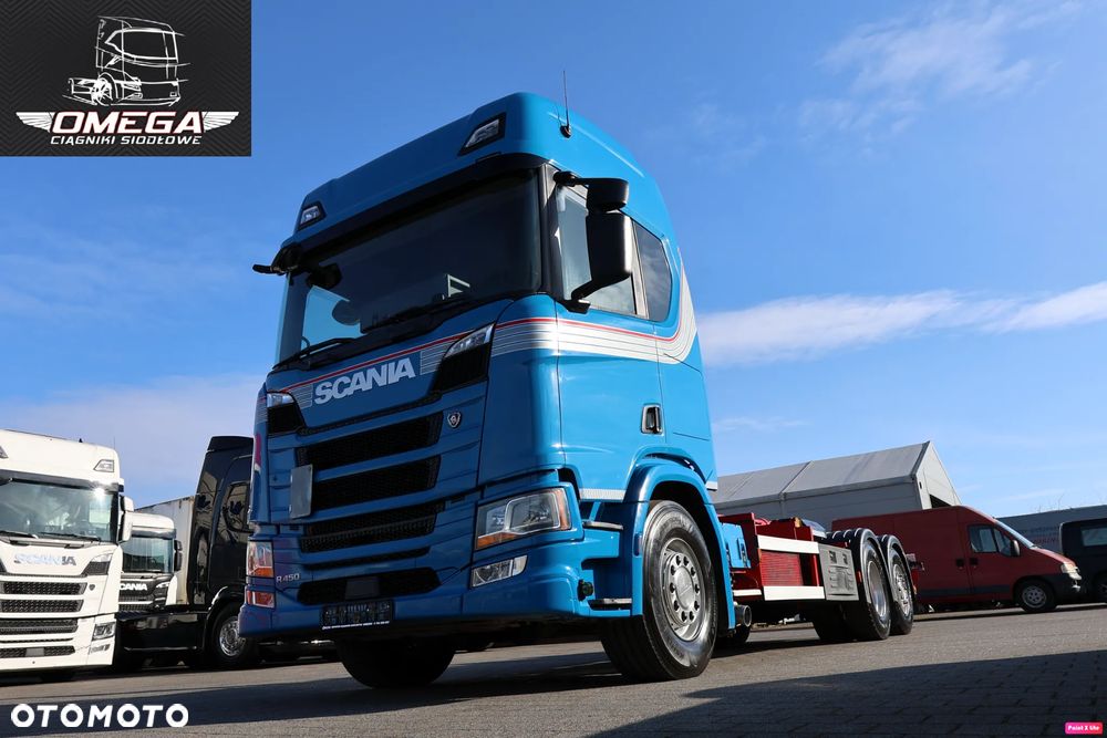 Scania R 450 Hakowiec // Oś skrętna // MEILLER // Klima postojowa / - 13