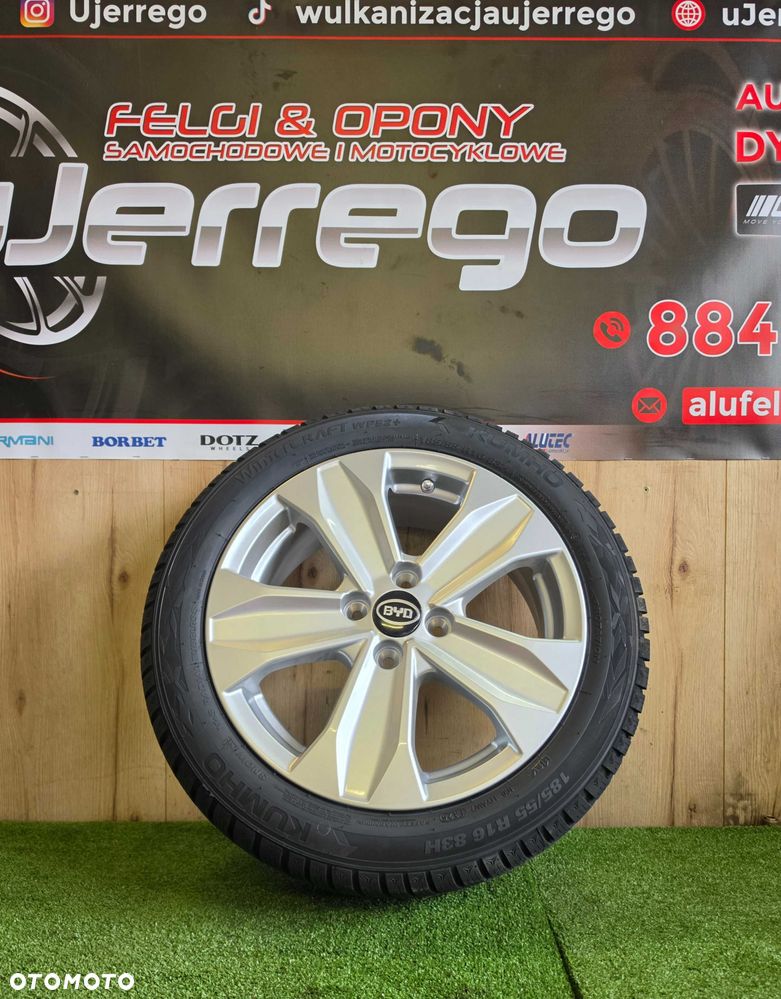 Koła zimowe BYD DOLPHIN SURF 16x4x100 - Kumho WinterCraft WP52+ 185/55/R16 + TPMS - 5