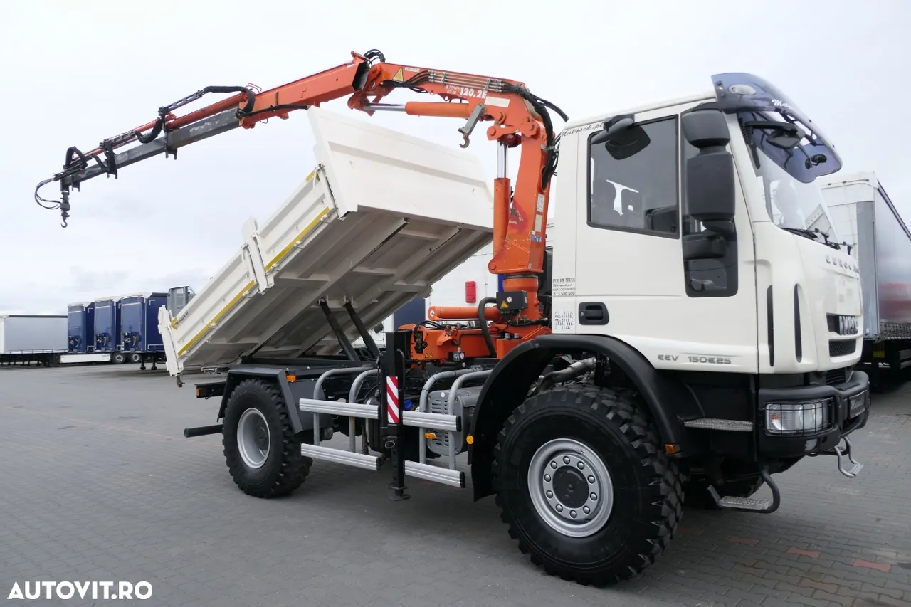 Iveco EUROCARGO 150E25 / 4X4 / BASCULANTE + HDS TEREX 120.2 E / PENTRU INDUSTRIA ELECTRICĂ / RADIO CONTROL / 67.000 KM KILOMETRAJ - 7
