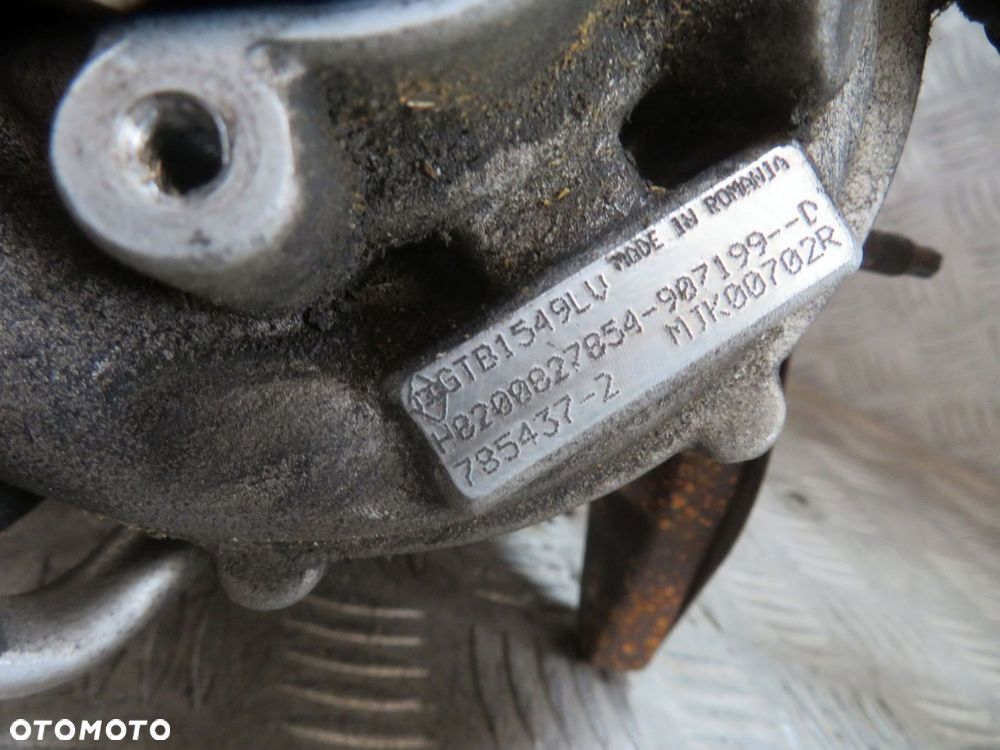 TURBOSPRĘŻARKA TURBINA TURBO SCENIC III PH1 2.0 DCI H8200827854 GTB1549LV 785437-2 RENAULT 2009-2013 - 9