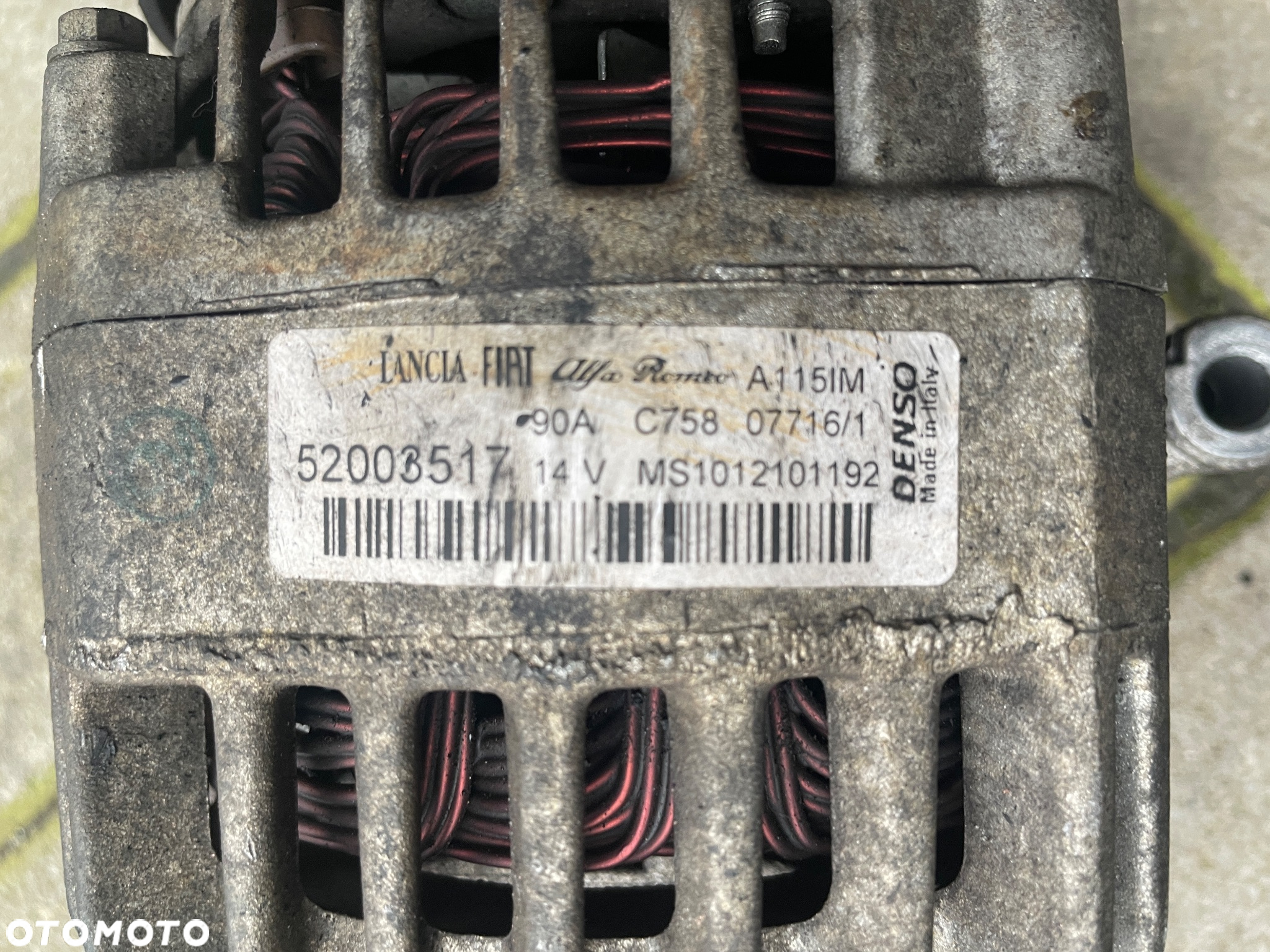 Alternator Opel Combo II  Doblo II  Corsa E 1.3 CDTI 2015 R - 5