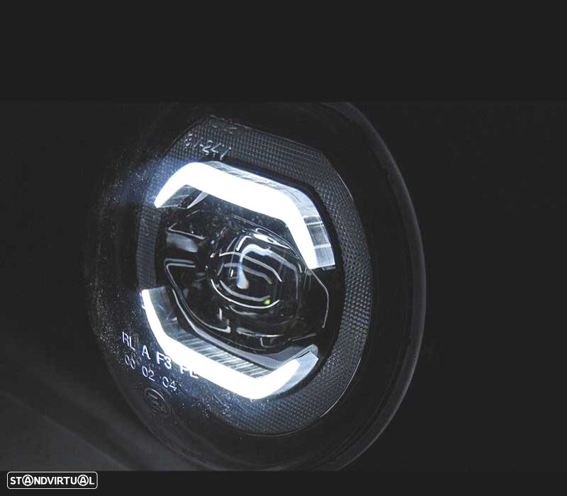 FARÓIS NEVOEIRO PARA MINI COOPER F54 F55 F56 F57 LUZ DIURNA LED PRETO - 3