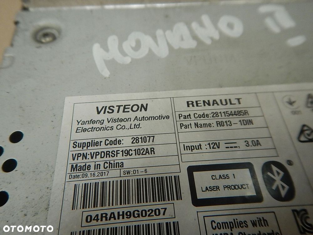 radio cd usb renault master iii movano b 17r - 6